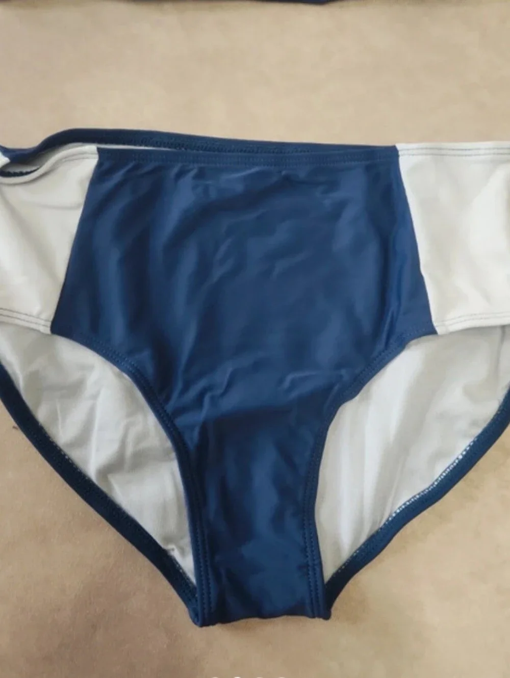Girls’s Blue & White Tankini Swim Set 11/12 Y